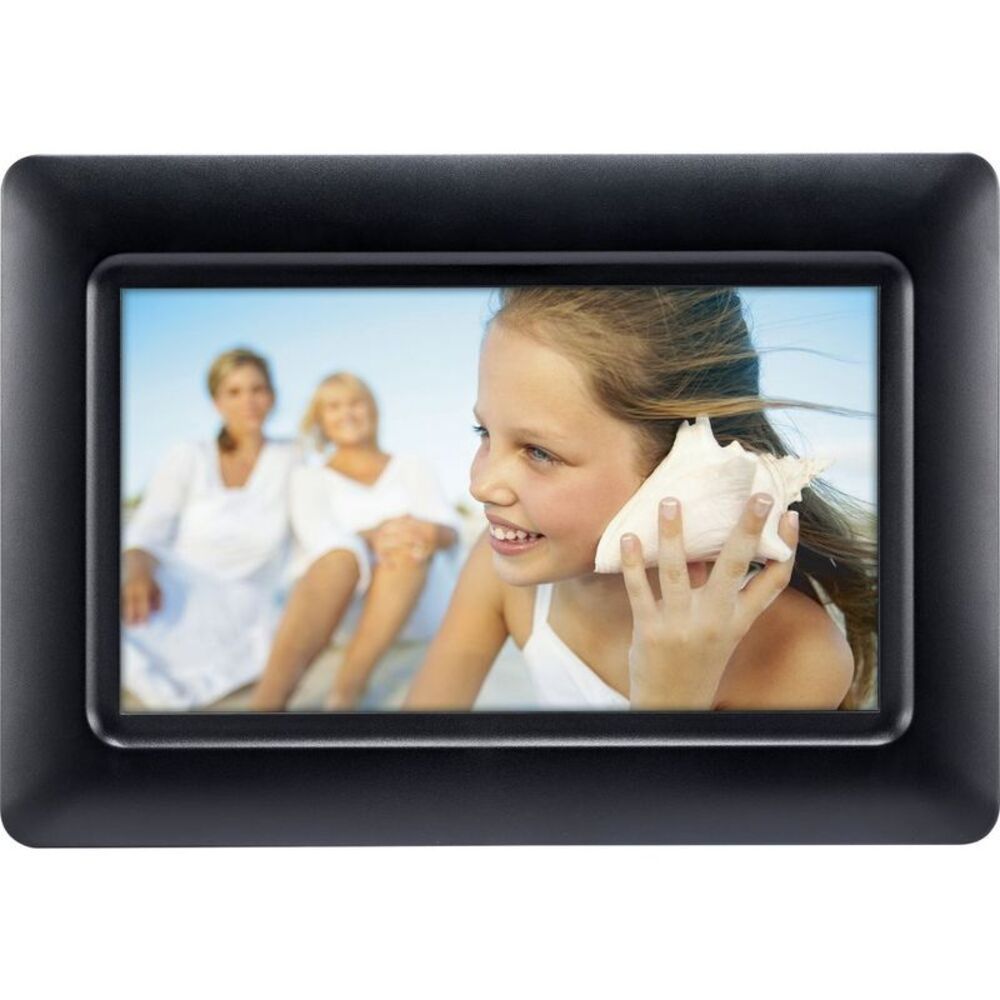 Polaroid - 7" Screen Polaroid Digital Photo Frame - Black Black